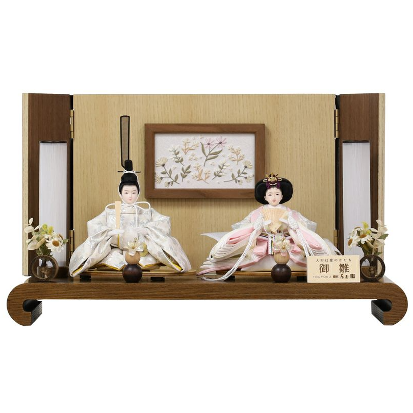 楽天市場】送料無料 東玉監製 島田輝祥作 雛人形 衣装着親王 木製平台