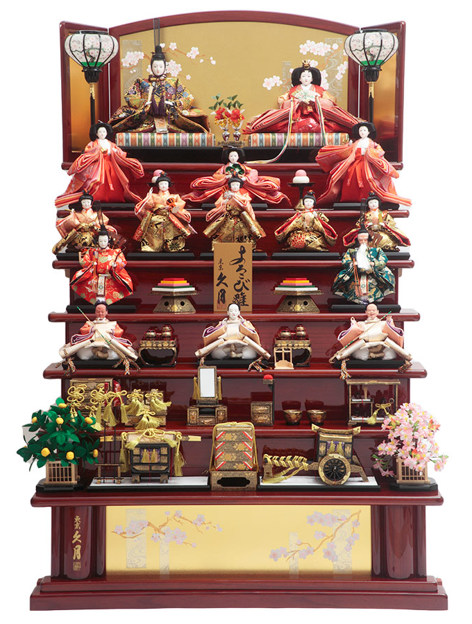 【まこちゃんさん専用】東玉作 「王朝絵巻」 大宮人飾り 七段飾り 内閣総理大臣賞 雛人形】人形の東玉 人気のゆかりシリーズ 麗香刺繍74 親王飾り