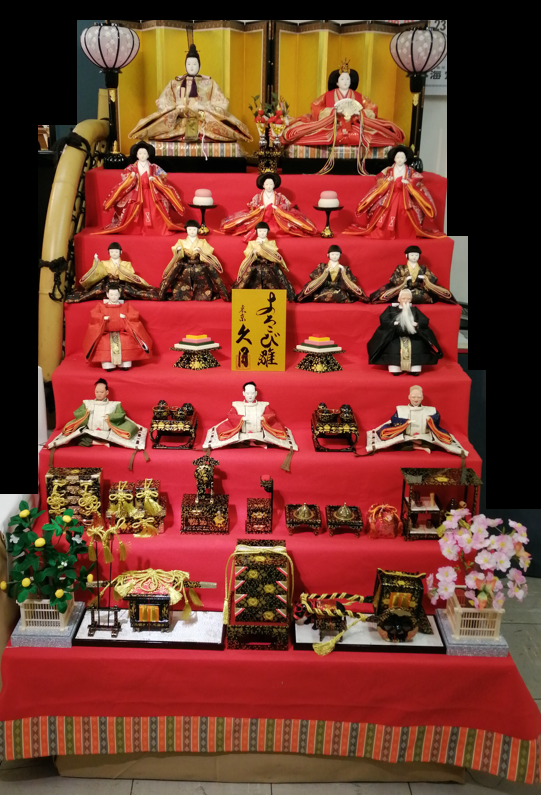 楽天市場】送料無料 久月作 雛人形 九番親王 大三五揃い 衣装着十五人
