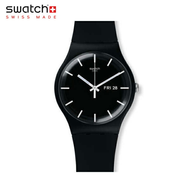 【公式ストア】Swatch スウォッチ MONO BLACK モノ・ブラック SUOB720Originals (オリジナルズ) New Gent (ニュージェント) メンズ 腕時計 人気 定番 プレゼント 