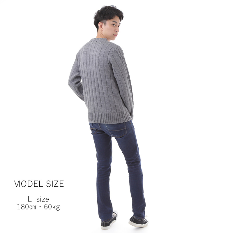 7885円 【逸品】 男性のセーター 100％ウール編みセーター男性冬の太い暖かいサイズのマンジャンパーソフトトップ