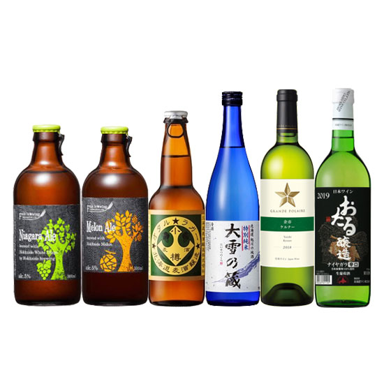 お酒 母の日 ギフト プレゼント 北海道満喫 6本セット ビール3種 日本酒1種 白ワイン2種 日本満喫シリーズ コンビニ受取対応商品 送料無料 ヴィンテージ管理しておりません 変わる場合があります 北海道のお酒6種セット お取り寄せ メロン Painandsleepcenter Com