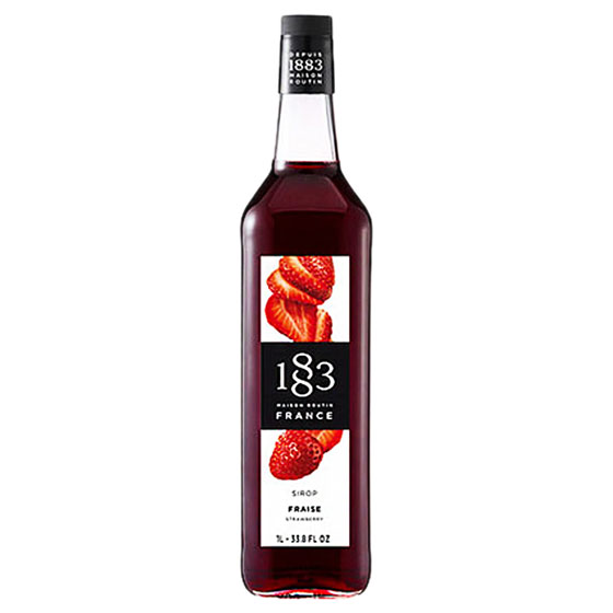 1883 メゾンルータン ストロベリー シロップ 1000ml いちご味 デニオ総合研究所 MAISON ROUTIN ノンアルコールシロップ コンビニ受取対応商品 母の日 プレゼント