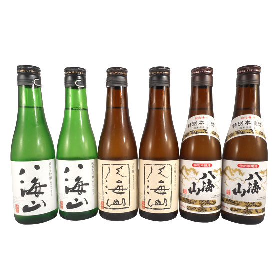 日本酒 飲み比べセット 八海山 純米大吟醸＆大吟醸＆特別本醸造 300ml 6本 送料無料 コンビニ受取対応商品 お酒 母の日 プレゼント