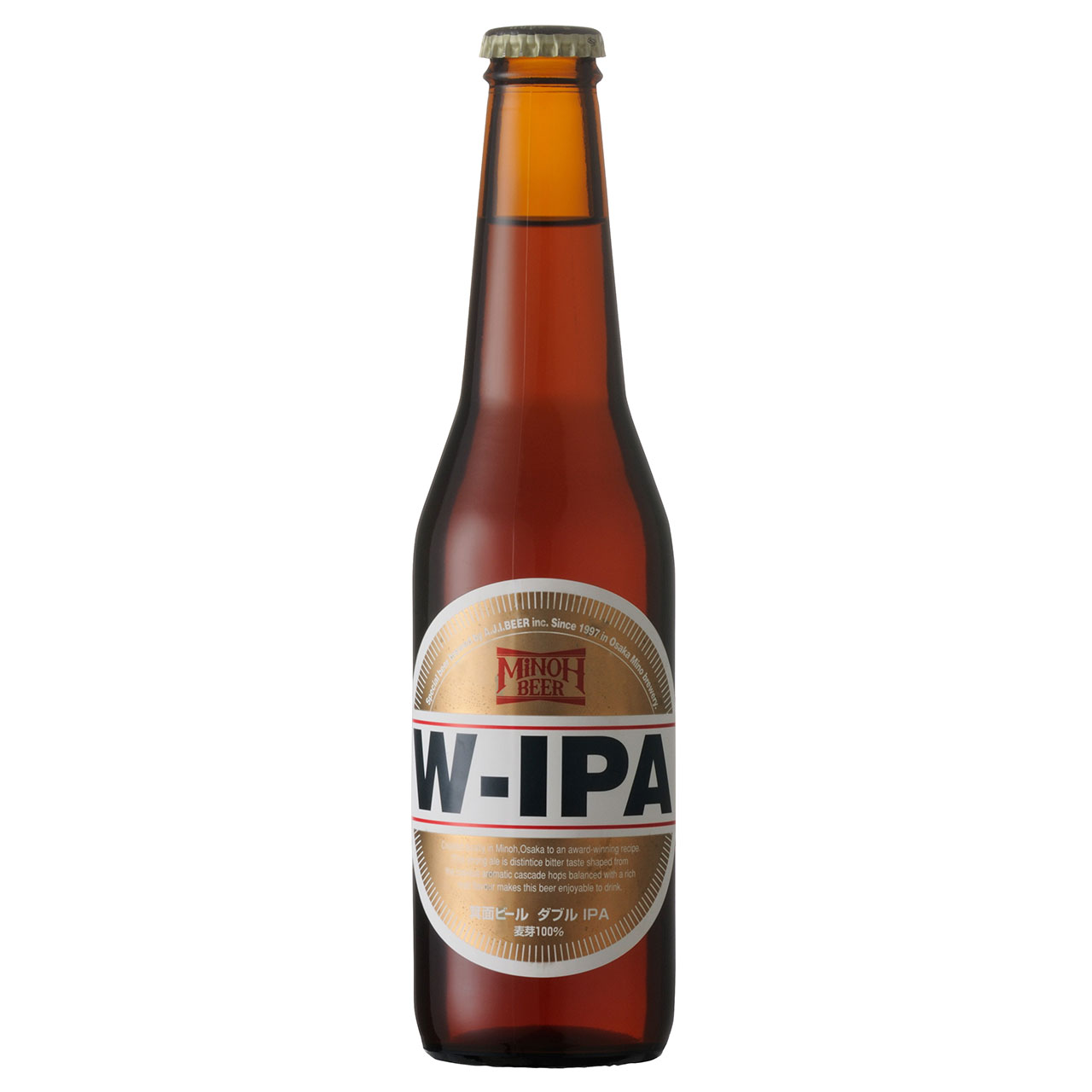 【7/19～26 エントリーでP5倍】 箕面ビール Ｗ&minus;ＩＰＡ 330ml 24本 大阪府 箕面ブリュワリー クラフトビール ケース販売 クール便 お酒 お中元 プレゼント｜酒楽SHOP