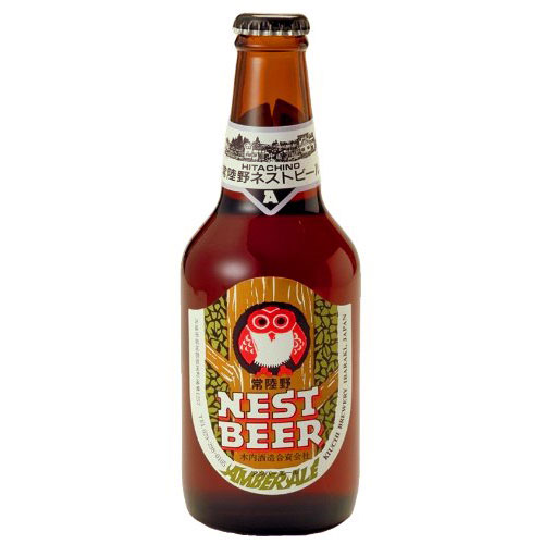 【7/19～26 エントリーでP5倍】 常陸野ネストビール アンバーエール 330ml&times;24本 茨城県 木内酒造 ビール 国産クラフトビール・地ビール ケース販売 楽ギフ_のし お酒 お中元 プレゼント｜酒楽SHOP