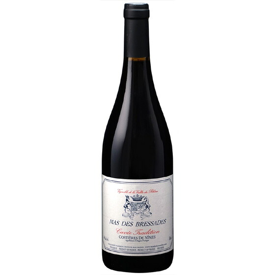 コスティエール・ド・ニーム ルージュ キュヴェ・トラディション / マス・デ・ブレサド 赤 750ml 12本 フランス ラングドック・ルーション 赤ワイン コンビニ受取対応商品 ヴィンテージ管理してません、変わる場合あり ケース販売 お酒 ギフト プレゼント