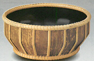 【宝扇】茶道具/炭斗 清風篭/淡々斎好/石田竹美斎 作/共箱/美品 栗山園オンライン通販部 &frasl; 出物 淡々斎好清風籠炭斗 岡田節哉