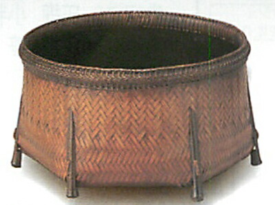 楽天市場】唐物写底四方脛当炭斗 炉用 島田竹宝斎 : 京都 茶道具 出野祐