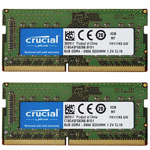2枚書き割り  Crucial 万覚え帳パソコン用 記憶装置 パソコン4-21300(DDR4-2666) 8GB SODIMM CT8G4SFS8266  並行輸入品