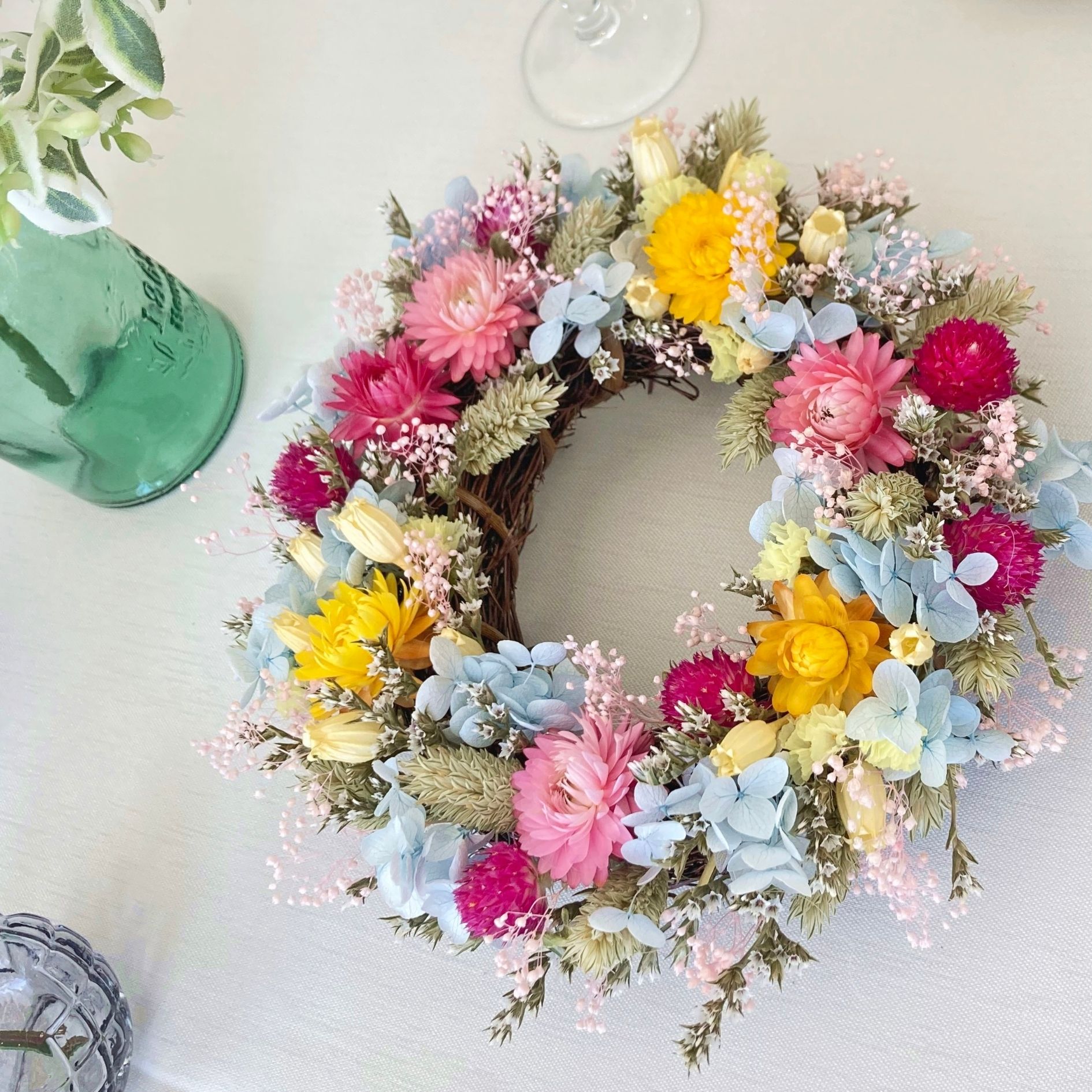 ドライフラワー リース プレゼント 誕生日 お祝い 結婚祝い 開店祝い