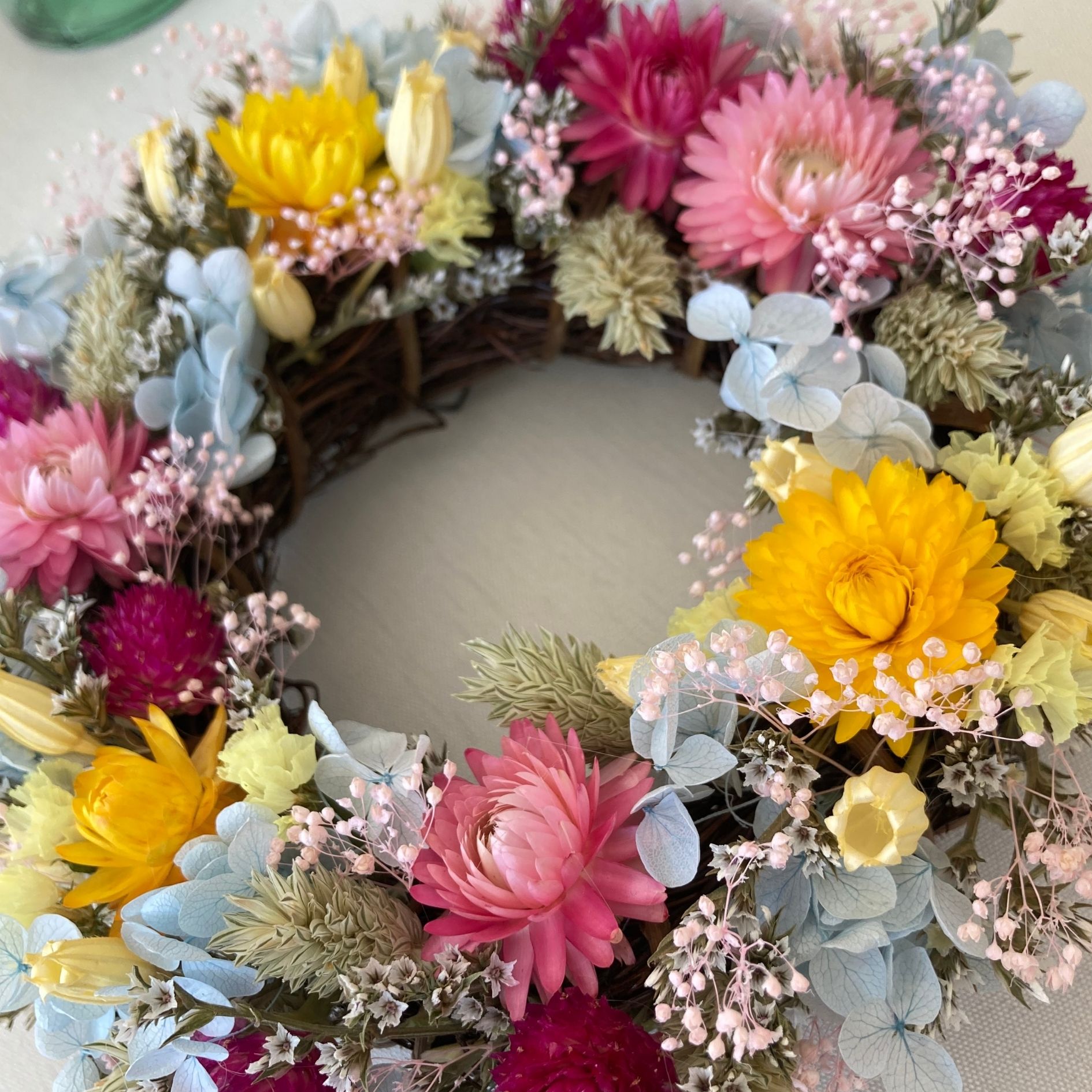 ドライフラワー リース プレゼント 誕生日 お祝い 結婚祝い 開店祝い