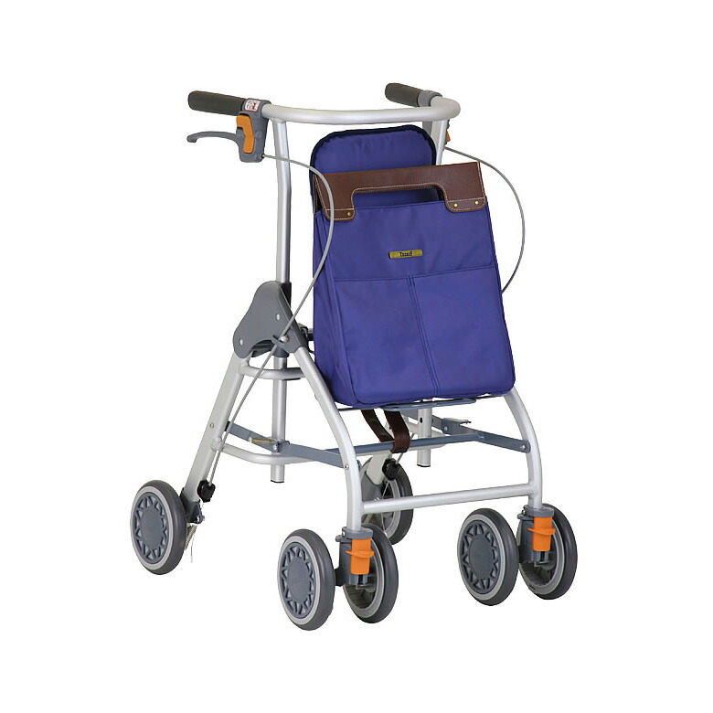 介護用 歩行車 リトルスリム (シルバーカー 手押し車 老人 買い物カート シニアカー シルバーカート 介護用品 ショッピングカート おしゃれ 4輪 高齢者用 老人用 ) キテコ｜キテコ_TCマート シニア服専門店