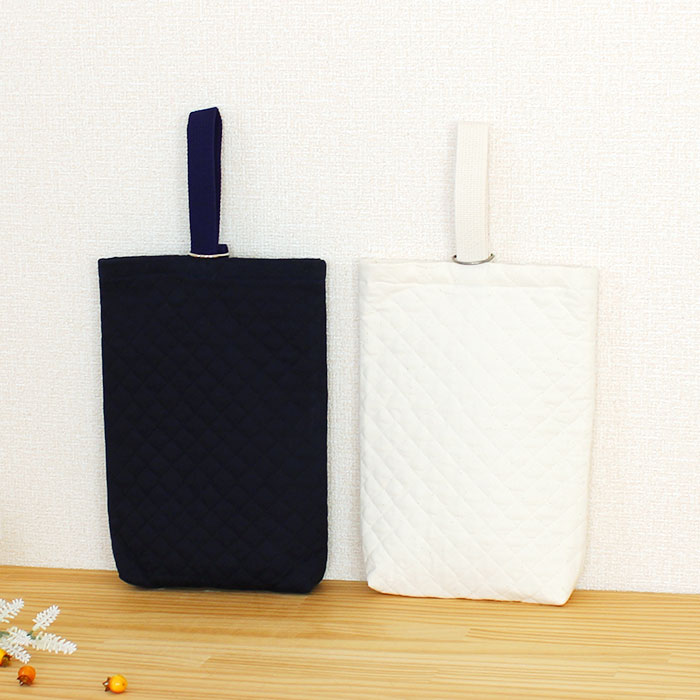 カット済 無地 シューズバッグ シューズ入れ 生地 コン 布 靴袋 手作りキット シューズバック 中厚手生地 中厚手裏地 簡単