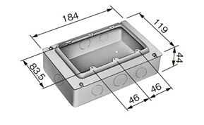 楽天市場 Ds4913 パナソニック 金属製ボックス カバー ３コ用スイッチボックス カバー付 照明器具の専門店 てるくにでんき