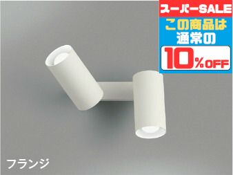 【ﾏﾗｿﾝ中最大10％OFFｸｰﾎﾟﾝ】ブラケットライト スポットライト 洋風 屋内用 天井面・傾斜面取付可 白熱球60W2灯相当 昼白色(5000K) ※工事必要