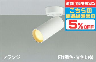 【ﾏﾗｿﾝ終了まで5％OFF】スポットライト 屋内用 階段 廊下 トイレ 内玄関 ※工事必要 天井・壁面取付可 指定の角度まで傾斜天井可 電球色・温白色・昼白色切替 調光可(別売調光器対応) 散光