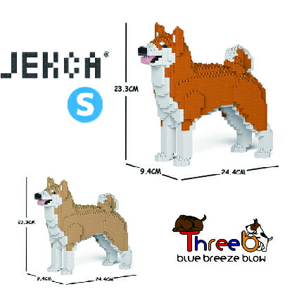 JEKCA ジェッカブロック （Sサイズ） 01S 秋田犬 ST19PT50JEKCA