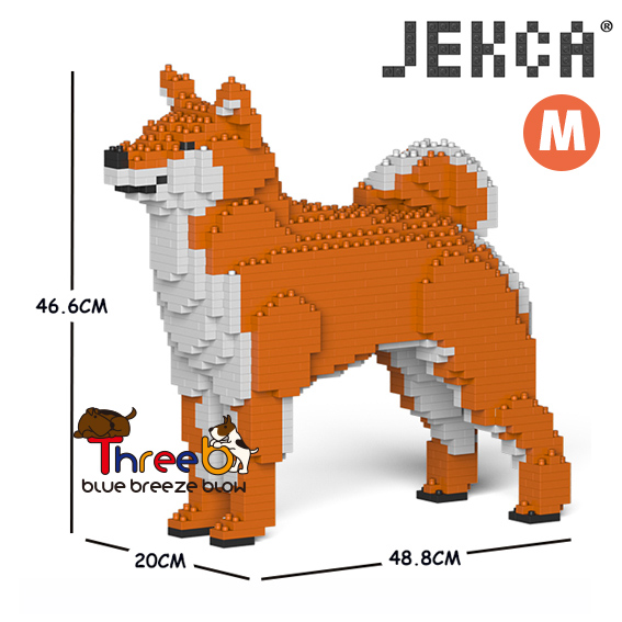 楽天市場 Jekca ジェッカブロック Mサイズ 柴犬 01c Cm19pt06 M01 ペット用品の店threeb スリービー