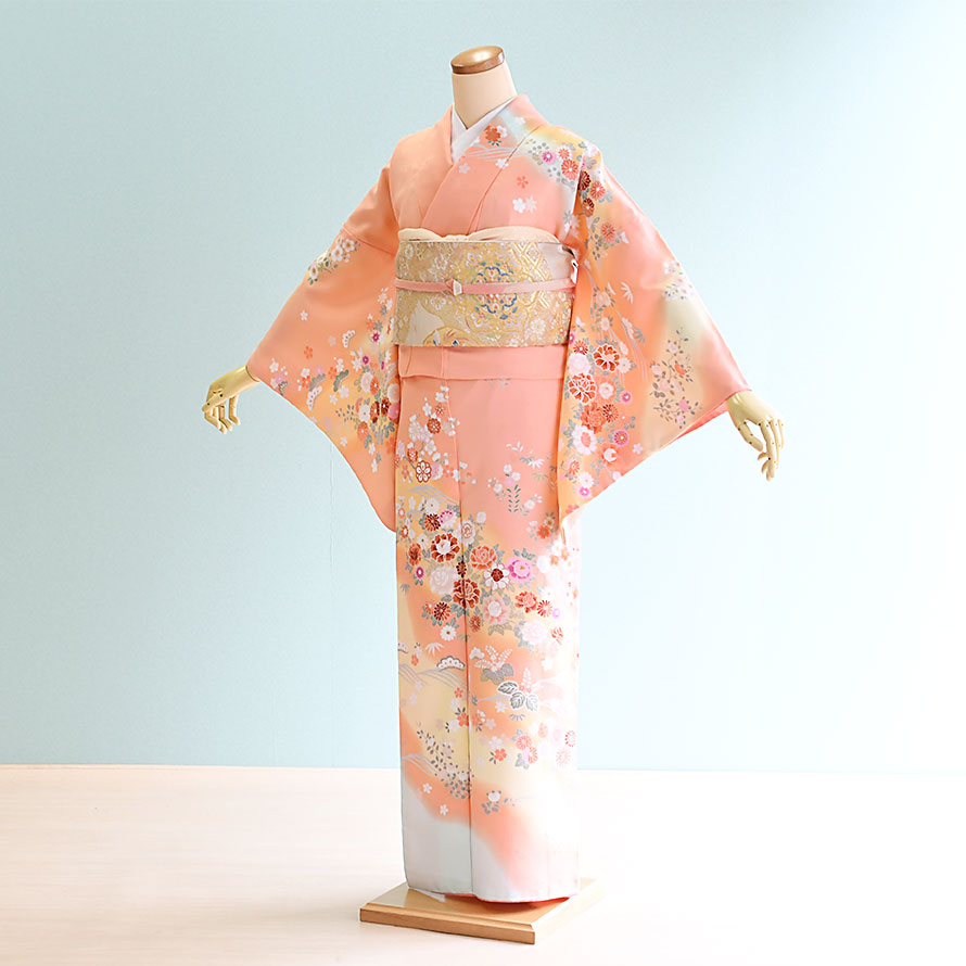 楽天市場 レンタル 訪問着 レンタル フルセット Hm 19 サーモンピンク 花柄 Hl アッシュエル 着物 レンタル 訪問着 結婚式 結納 入学式 卒業式 入園式 卒園式 お宮参り 七五三 母 ママ 激安 格安 東京レンタルいしょう 楽天市場店