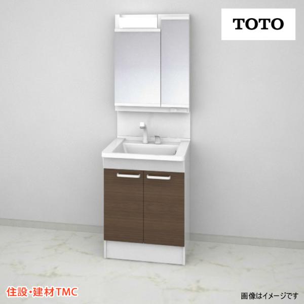 TOTO 洗面化粧台 Vシリーズ W600 二面鏡 H1900 2枚扉 扉カラー選択 エコミラー あり 寒冷地 LDPB060BAGES2(B/C/E/F)-LMPB060A2GDC1G 送料無料 メーカー直送｜住設建材TMC 31,675円