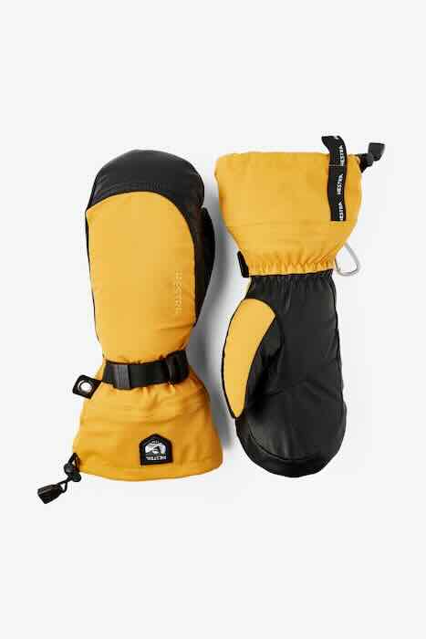 【最速送りとどける】HESTRA ヘストラ 地球儀 35161 Extreme Mitt Mustard/Black 【なめし革】【ウインタースポーツ】【地球儀】
