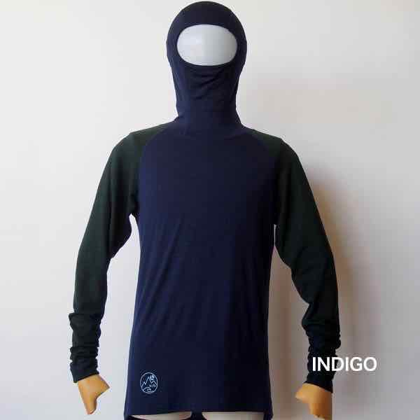 【最速発送】HID エイチアイディ Hoody shirts フーディーシャツ 【ベースレイヤー】【WOOL】【バラクラバ一体型】