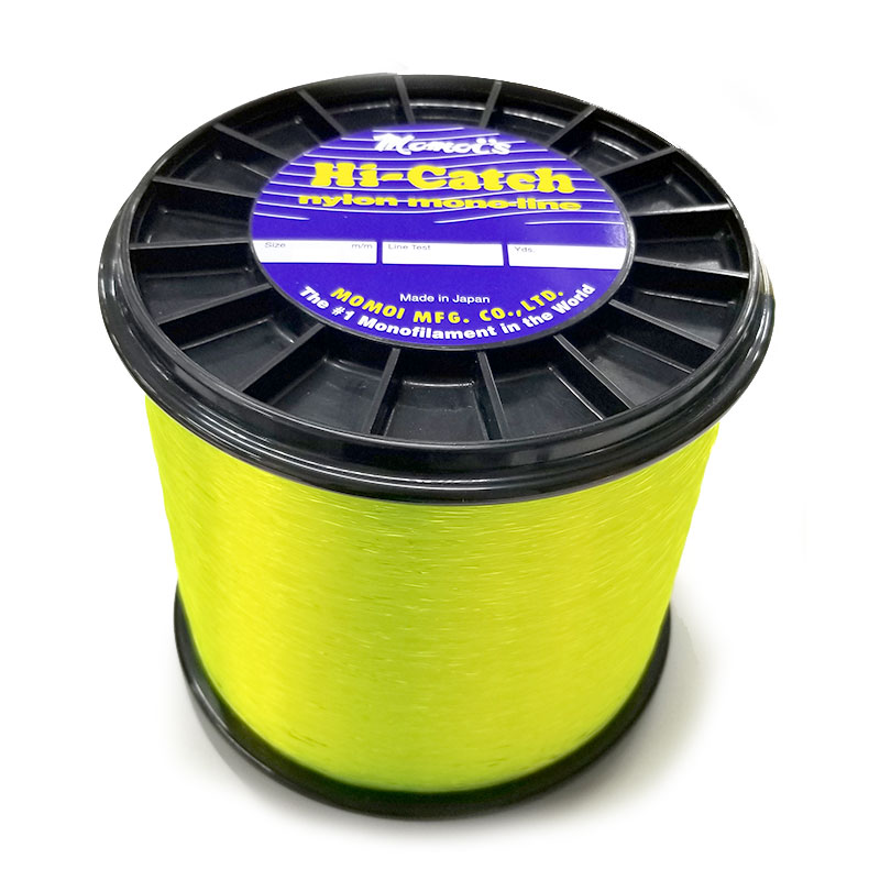 モモイ　Hi-Catch クラシックグレード ナイロンライン 80lb 3429m (5lb巻）イエロー