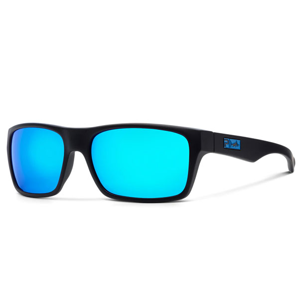フィッシング用サングラス ペラジック FISH TACO POLARIZED ポリカーボネート レンズ サングラス フレーム ブラック(レンズ ブルー)|トップウォータータックルズ