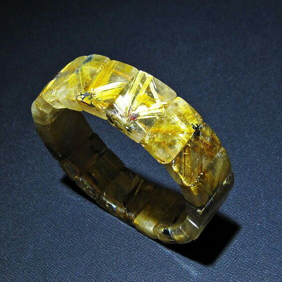 タイチンルチル バングル rutilelated quartz ルチルクォーツ bangle メンズ レディース ブレスレット 天然 タイチンルチルクォーツ 一点物 送料無料 111-16760