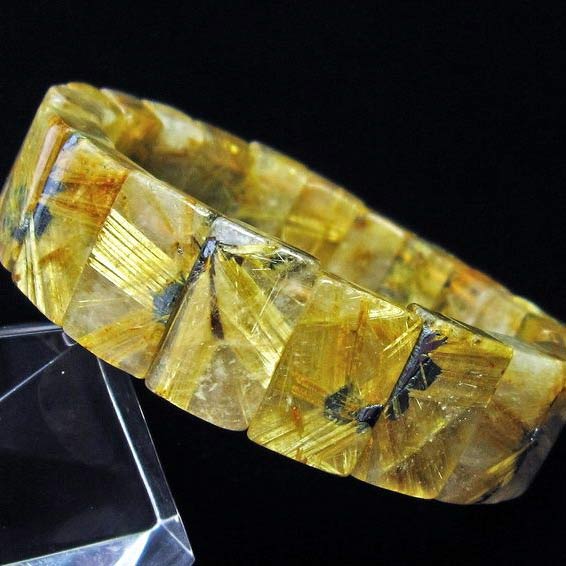 楽天市場】＼土日限定ポイント3倍！／ ルチルクォーツ バングル 好きな