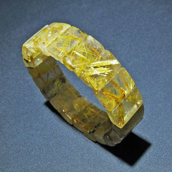 タイチンルチル バングル rutilelated quartz bangle ルチルクォーツ メンズ レディース ブレスレット 天然 タイチンルチルクォーツ 一点物 送料無料 111-16821 18,034円