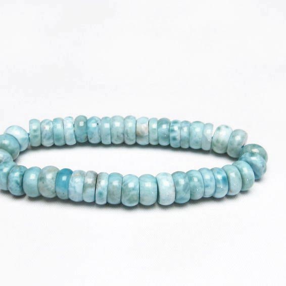 ラリマー ブレスレット 11mm larimar ラリマール ブレス ブルーペクトライト bracelet ソーダ珪灰石 ペクトライト pectolite 曹灰針石 ラリマール メンズ レディース 天然 一点物 送料無料 111-17170