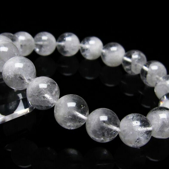 ファーデンクォーツ ブレスレット 12mm Fadenquarz ファーデンクリスタル ブレス 水晶 Bracelet メンズ レディース 一点物 [送料無料] [M便 1/10] 111-22588