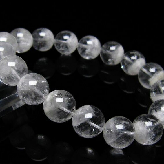 ファーデンクォーツ ブレスレット 12mm Fadenquarz ファーデンクリスタル ブレス 水晶 Bracelet メンズ レディース 一点物 [送料無料] [M便 1/10] 111-22611