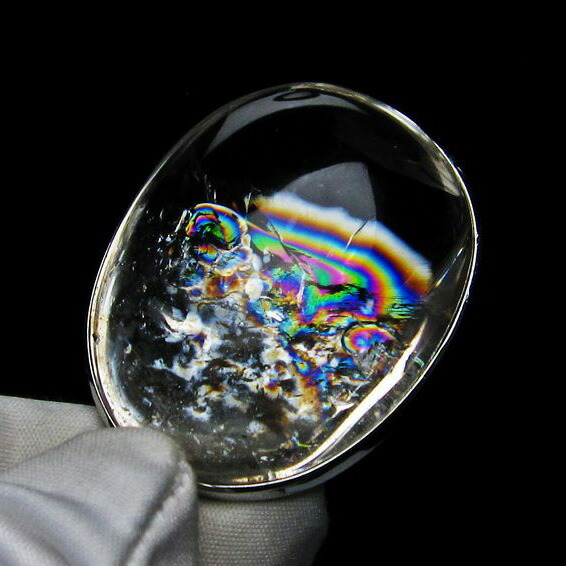 水晶 ペンダント 虹入り アイリスクォーツ crystal quartz ペンダントトップ 水晶 高透明 浄化 iris メンズ レディース 一点物 送料無料 [M便 1/20] 112-6541