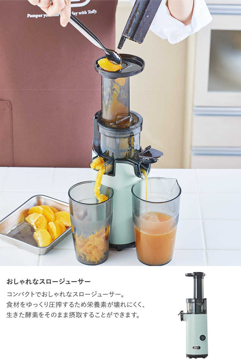 Toffy トフィー ミニスロージューサー 低速ジューサー おしゃれ かわいい コンパクト ミキサー スムージー 手作り 野菜ジュース ギフト プレゼント ラドンナ 送料無料 Alittlepeaceofmind Co Uk
