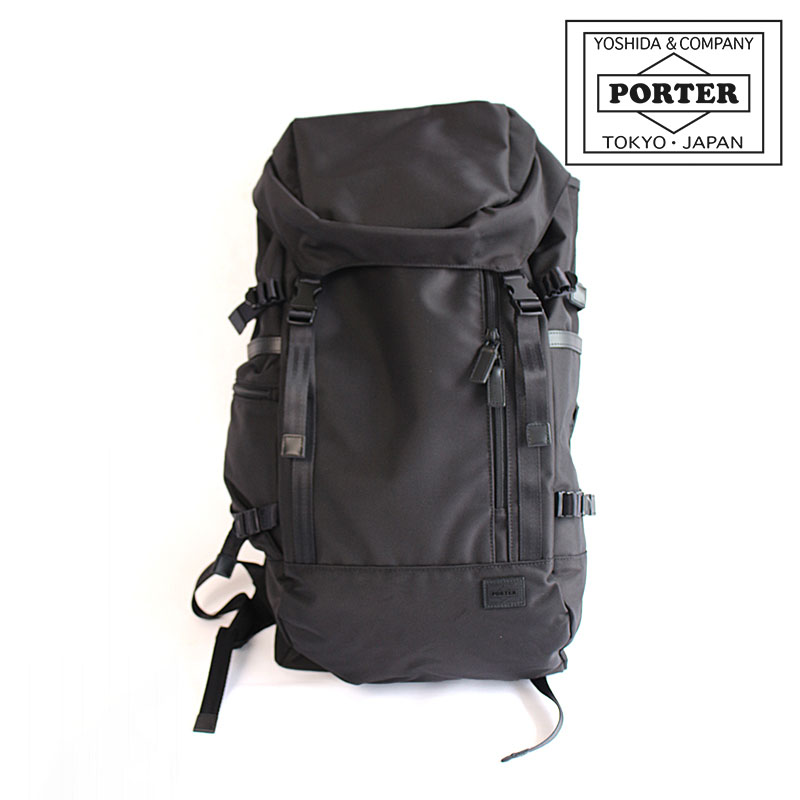 PORTER◇PORTER HEAT/ヒート/703-06301/バックパック/ナイロン/BLK