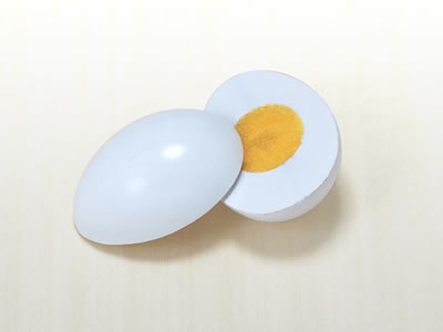 木のおもちゃサックリミニ食材:卵(ままごと)【おままごと木製玩具木の玩具赤ちゃんベビー向けおもちゃあかちゃん木工オモチャ】【RCP】【コンビニ受取対応商品】