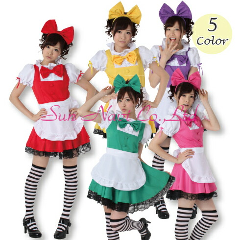 楽天市場 予告11月25日はポイント5倍 アイドル風メイドコスチューム ももクロ風 萌えコスプレ Sun225 Akb ももクロ モモクロ 衣装 コスプレ イベント トイズファン
