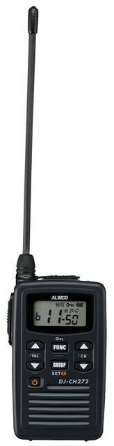 トランシーバー アルインコ DJ-CH272L ロング空中線  ( 一種独特小ワット数トランシーバー はたご屋カム ALINCO )( 蓄電池・申し受ける器仕かける )