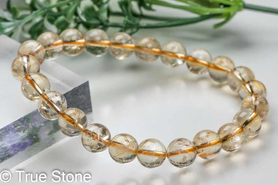 シトリンブレス天然石 楽天市場】シトリン アメジスト デザイン ブレスレット 7.9mm
