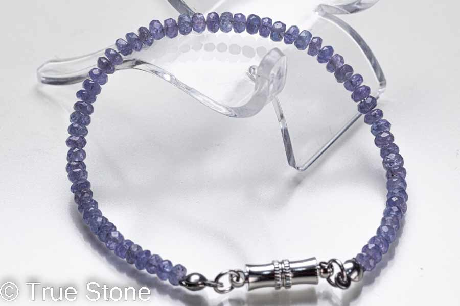 楽天市場】タンザナイト ブレスレット ブルーゾイサイト 4mm-4.7