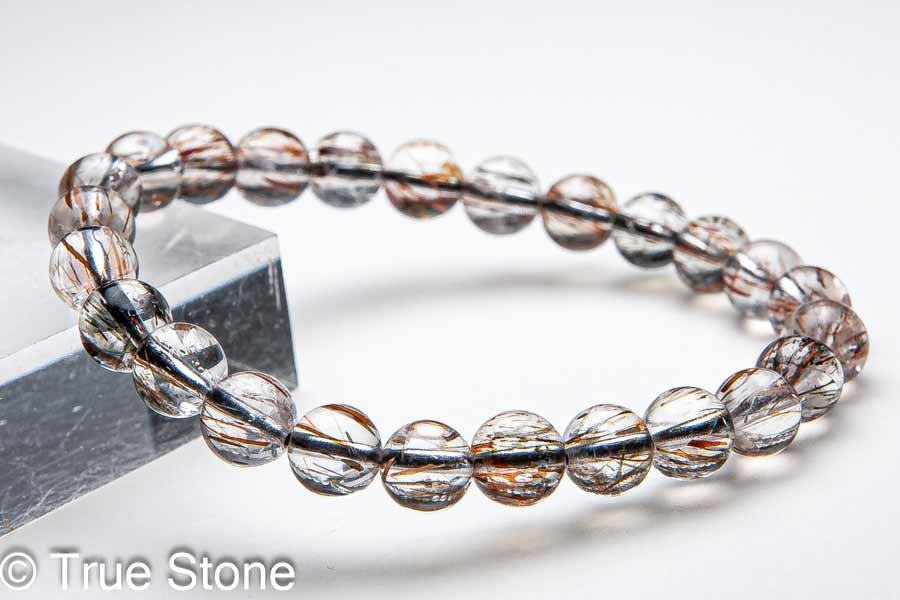 楽天市場】ルベライト イン クォーツ ブレスレット 8.5mm-8.9mm レッド