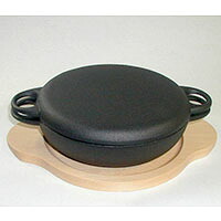 ニューラウンド　万能鍋（木台付）１８ｃｍ／南部鉄器