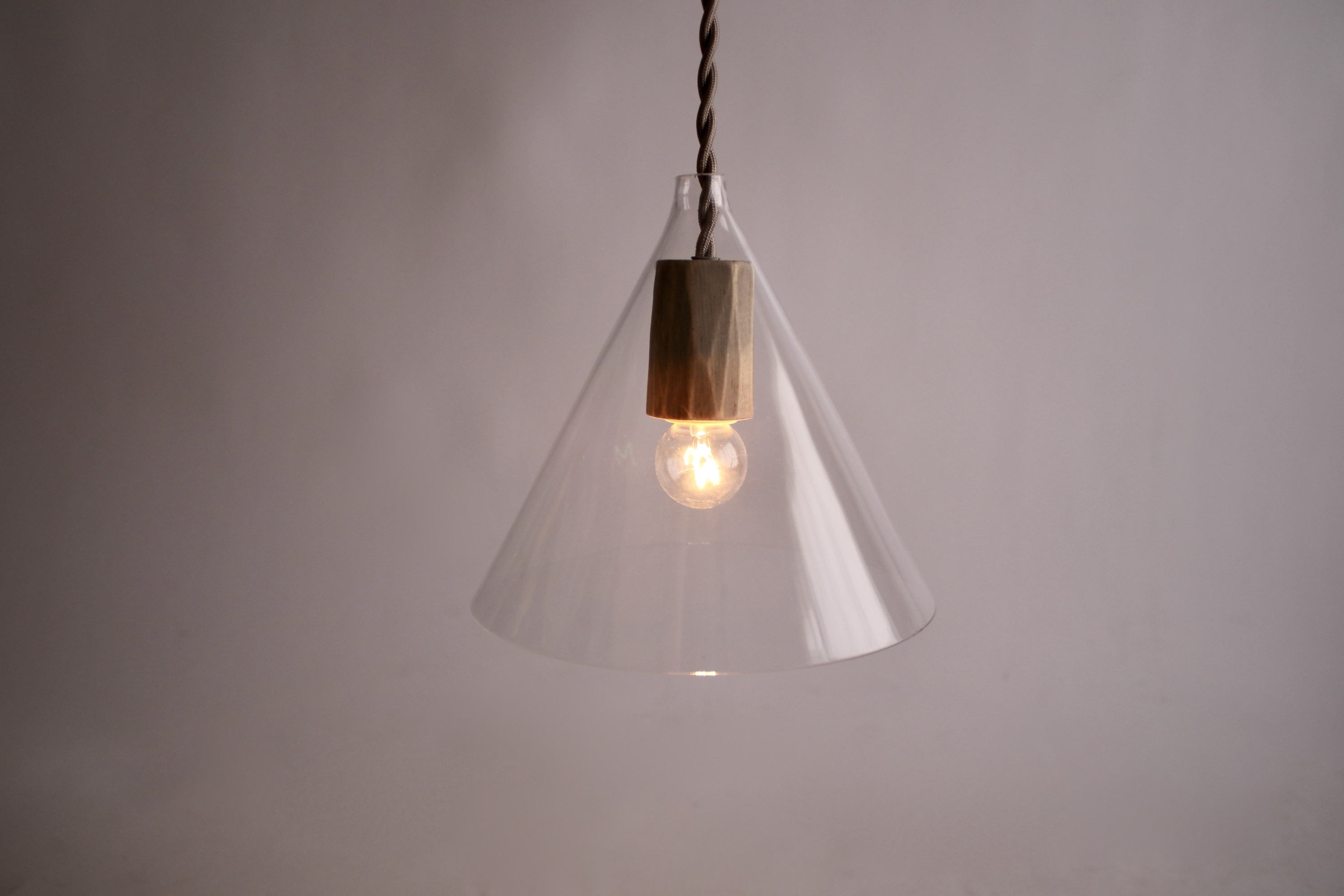 【つむぎ商會】glass lamp - L size（水呑み照明ランプ）