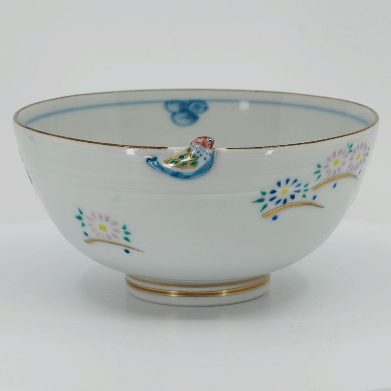 湖東焼　茶碗　5客　保存箱　MA326 湖東焼 茶碗 5客 保存箱 MA326