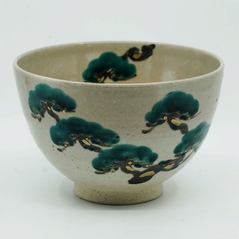 抹茶碗 抹茶茶碗 茶道具 京都 京焼 清水焼 陶器製 日本製 器 茶道具 抹茶碗 1客 紙箱 松