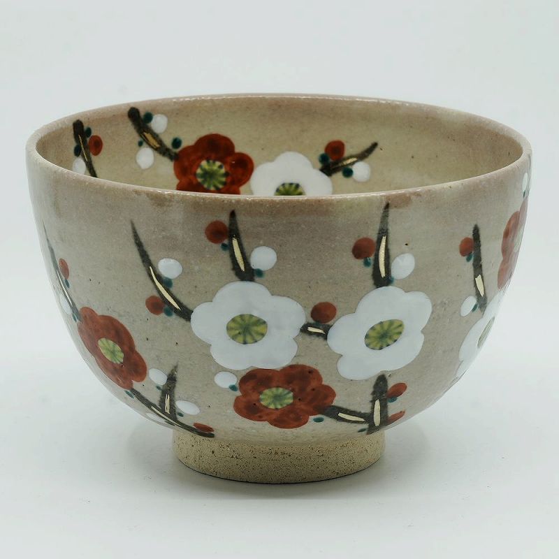 抹茶碗 金茶釉そぎ 京焼