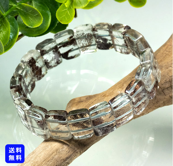 【現品限り】ガーデンクォーツ ( 13mm x 10mm / 玉 ) バングル ブレスレット 癒し 箱庭 水晶 天然石 石英 パワーストーン gerden quartz 27,690円